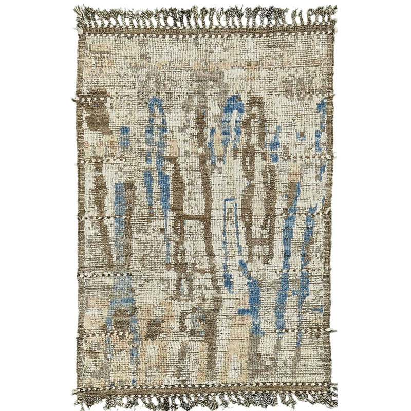 Tapis moderne délavé par la nature