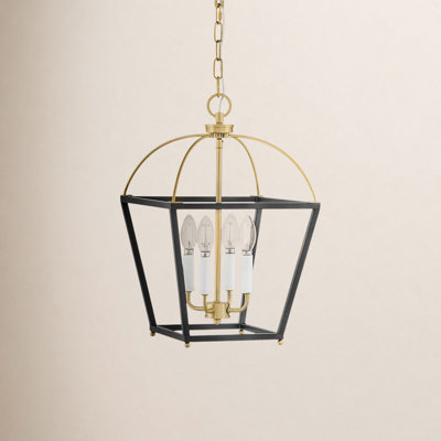 Tate 4-Light Chain-Hung Two-Tone Pendant