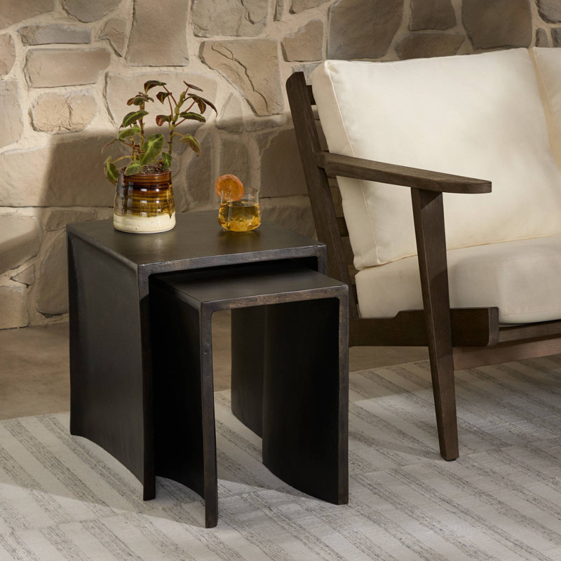Sonya Outdoor Square Side Table