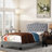 Upholstered Button-tufted Platform Bed Frame with Adjustable Height Headboard-1966736955-1966736954