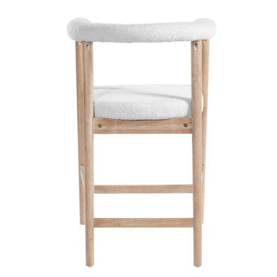 25''  Seat Height  Bar Stools with Back,  Comfortable Counter Stools for Kitchen Island/Dining Room, Set of 2