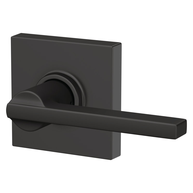 Latitude Passage Leverset with Collins Rosette, Matte Black