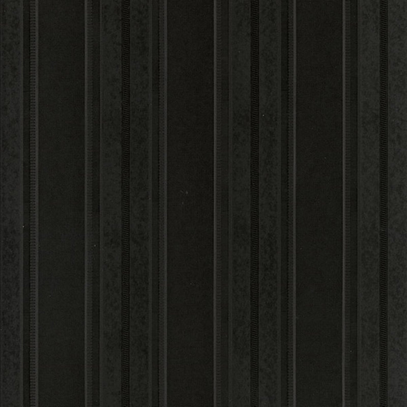 Classic Stripe Emboss Wallpaper In Black, Black/Ebony