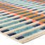 Tapis bleu à motif géométrique-807581459