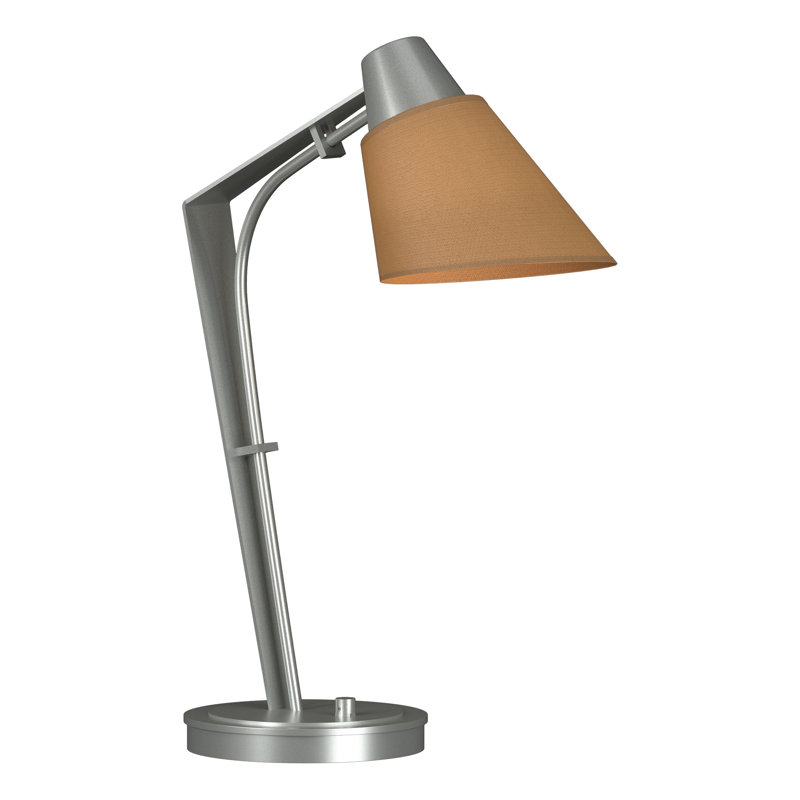 Reach 21.9" Desk Lamp, Vintage Platinum, Flax