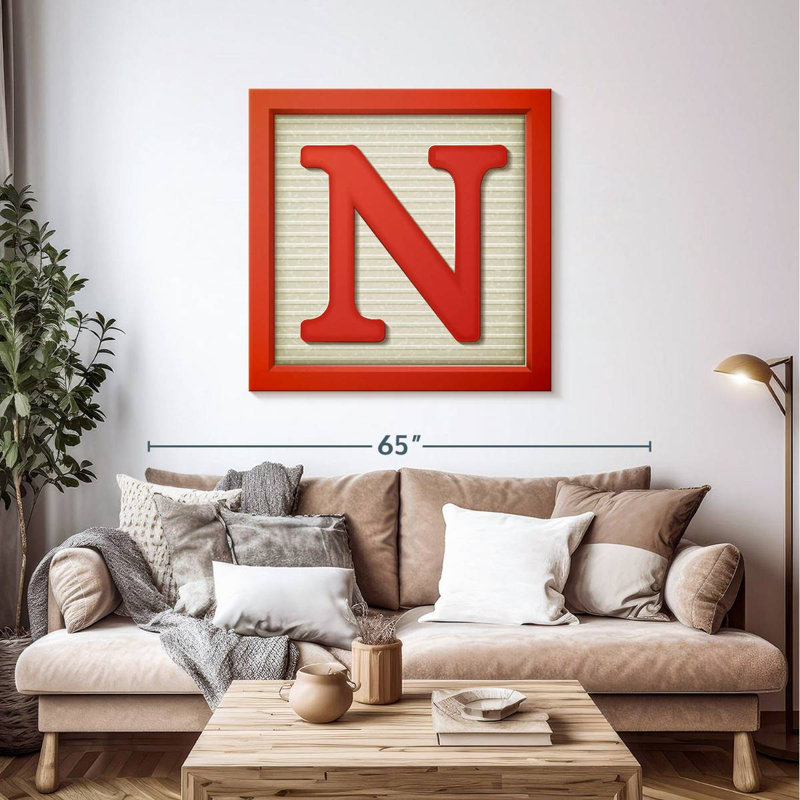 Keiri Block Letter N, 39" H x 39" W