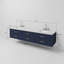 Meuble-lavabo double l 84 po x P 22 po Castor-104783426
