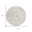 Tapis rond 8 po taupe