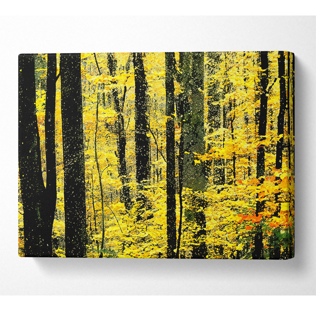 Yellow Woodland - Druck