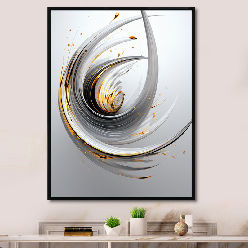 Art mural sur toile Wilderness of Ambition, Cadre flottant noir, H 40 po x l 30 po x P 1,5 po