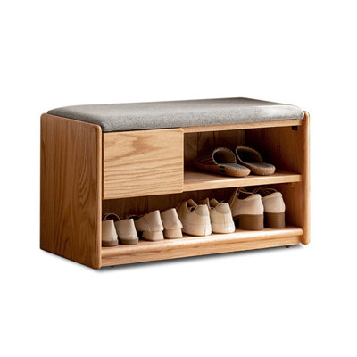 Burlywood Upholstered Bench