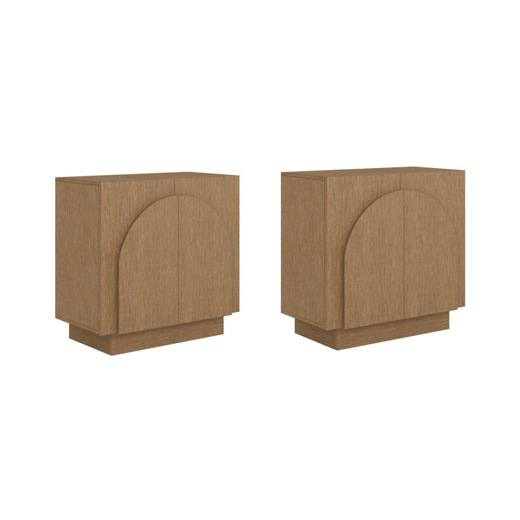 Iris Solid Wood 2 - Door Accent Cabinet (2-Piece Set)