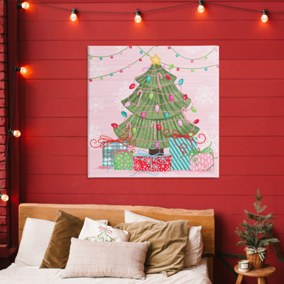 Merry Pinkmas Tree, toile par Nicole Tamarin
