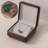 High End Solid Wood Jewellery Storage Box With Soft Velvet Lining, Small And Exquisite