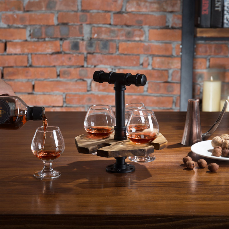 4 Piece 177ml Whiskey Glass Set