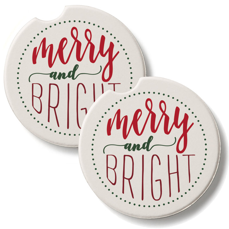 Ensemble de 2 sous-verres Merry & Bright