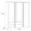 3 Door Manufactured Wood Wardrobe