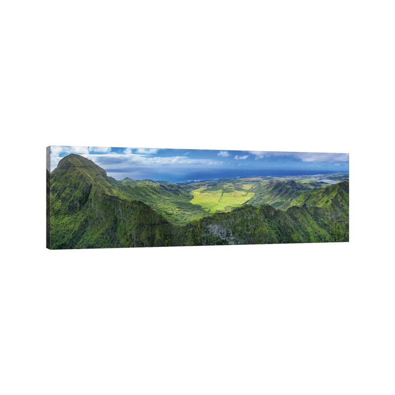 Flying Over Hawaii by Jonathan Ross Photography - Wrapped Canvas Panoramic Print, 121.92 cm H x 40.64 cm W x 3.175 cm D