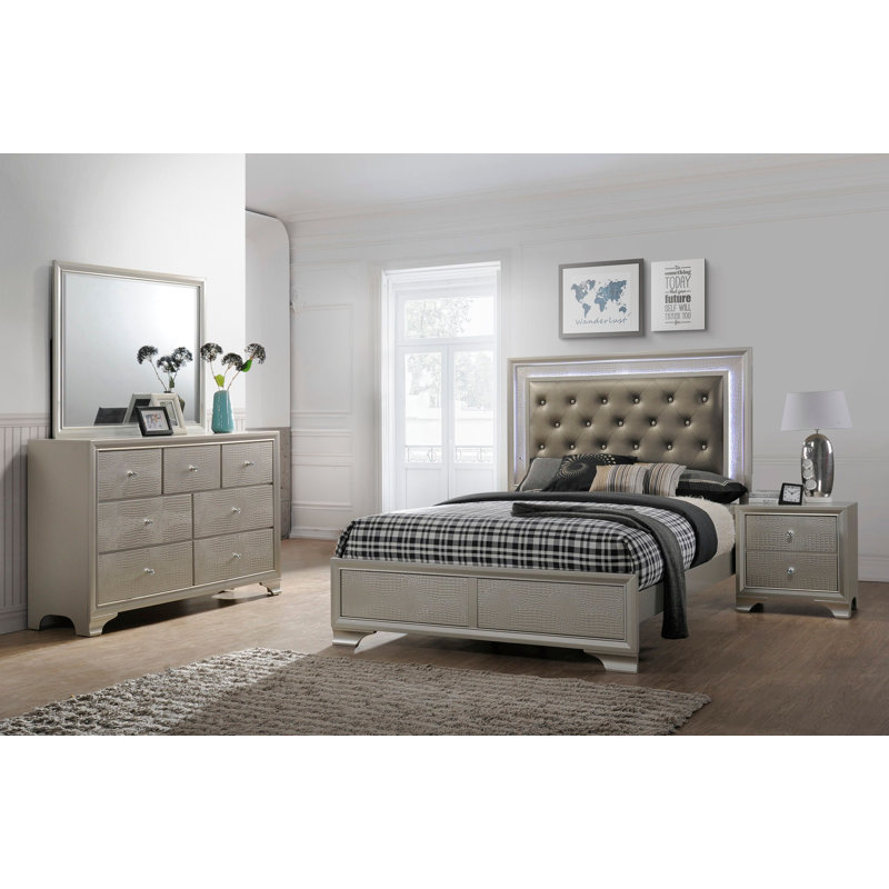 Rodell Piece Bedroom Set, Queen, Grey