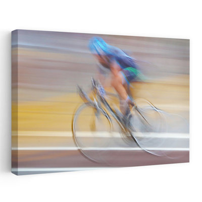 «Dynamic Cycling Race», reproduction d'art mural contemporain