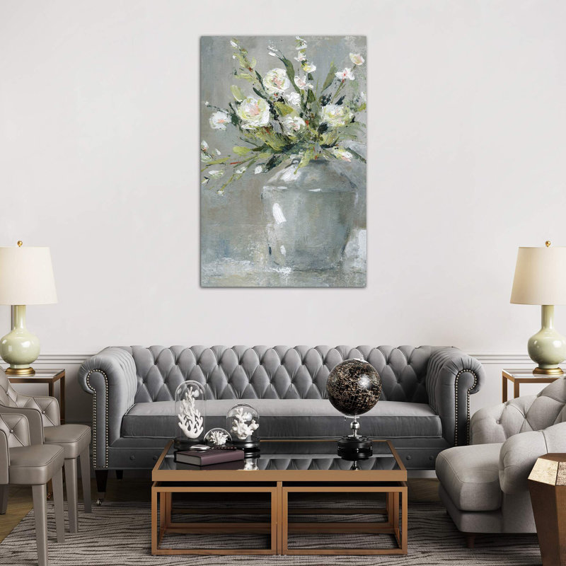 Country Bouquet II by Carol Robinson - Painting on Canvas, 20.32 cm H x 30.48 cm W, No Frame