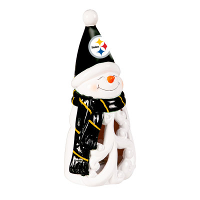 Statuette à DEL bonhomme de neige Pittsburgh Steelers, 8 po