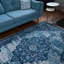 Drennen Machine Woven Blue/Navy Indoor Rug-614326724