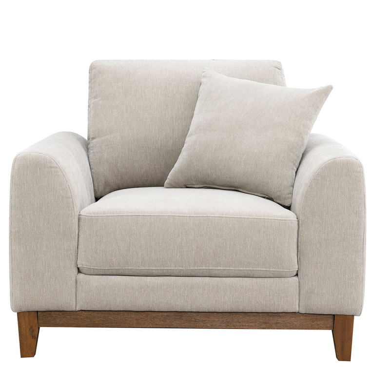 Chaise 1 pièce Mid-Century, Beige