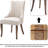 Belice Upholstered Linen Channel Tufted Dining Chair (set of 2)-1224170061