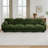 Compression 4 Seater Chenille Sofas, Modern Pleated Modular Sofa For Home