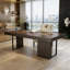Bureau minimaliste italien clair et luxueux, disponible en noir et brun, bureau d'ordinateur personnel et bureau de direction de qualité supérieure-830719153-830719158