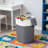 Large Capacity Foldable Laundry Hamper With Aluminum Handles, Fabric Storage Bin For Home, Dorm, Or Commercial Use, Multi-Purpose Clothes And Organizer Basket, 115L-1483540479-1483540474