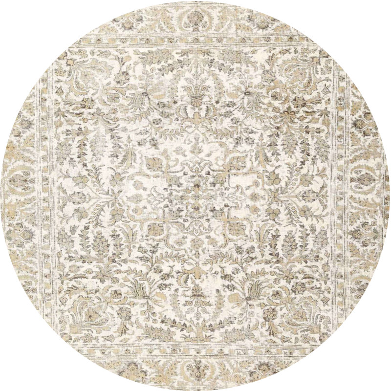 Oriental Indoor Rug, Round 8'