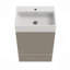 Meuble-lavabo en marbre 20 po avec lavabo en céramique, armoire de salle de bain autoportante pour salle de bain moderne, KD-115688310