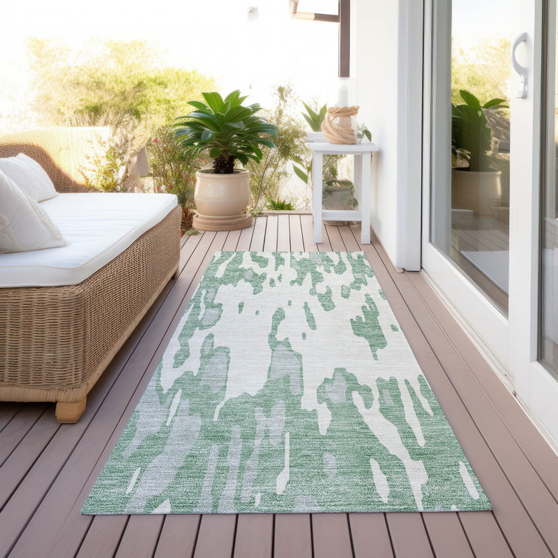 Tapis rectangulaire Aleighna avec envers antidérapant, Tapis de couloir 2 pi 3 po x 7 pi 6 po