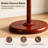 Freestanding Solid Wood Coat Tree with 7 Hooks, Entryway Storage