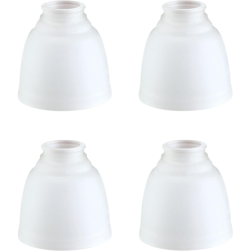 4.75'' H Glass Bell Ceiling Fan Fitter Shade