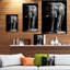 «African Elephant in Black Artwork», reproduction d'impression-29496715