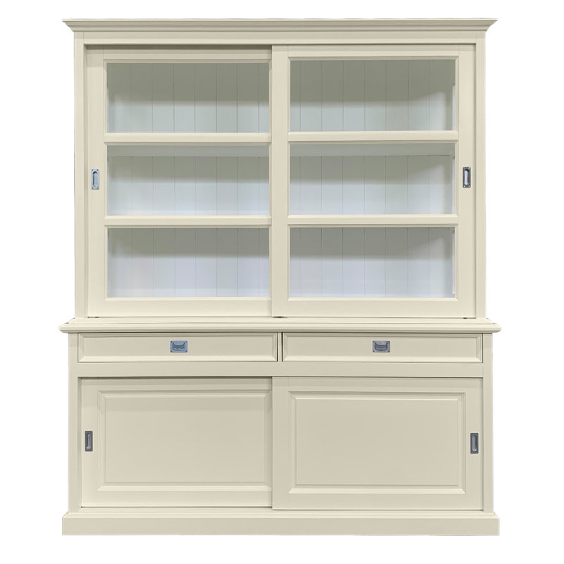 Stiles Display Cabinet, Cream