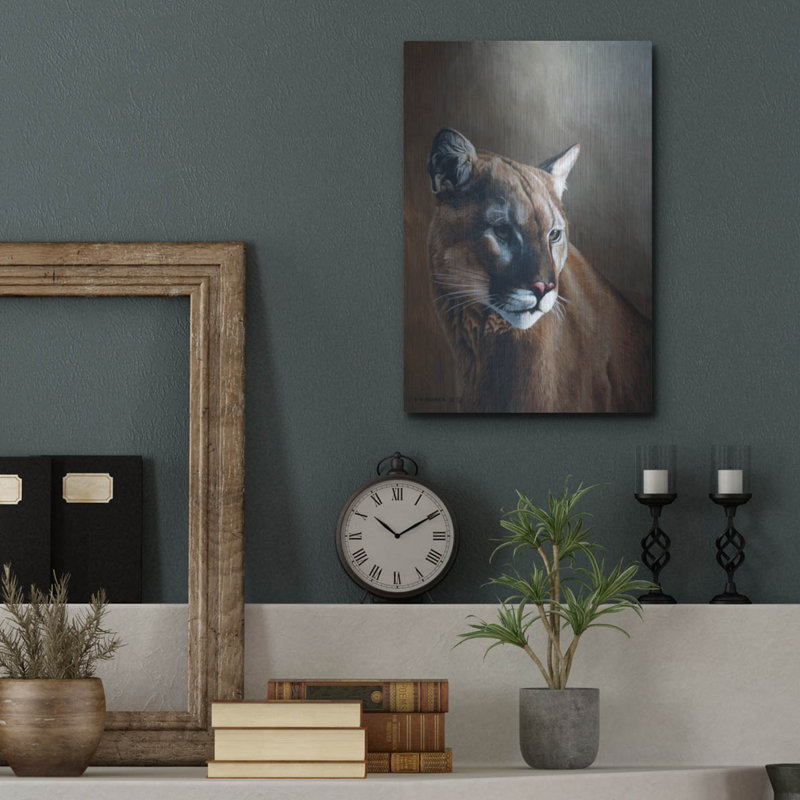 "Cougar" par Ron Parker, H 16 po x l 12 po
