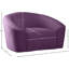 Fauteuil demi-tonneau en velours Alaw-1910994066