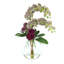 Lehn Orchid and Sedum Floral Arrangement in Vase