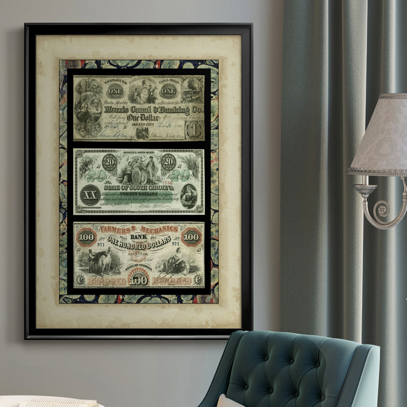 Argent argent argent III - cadre photo, impression sur toile, H 30,5 po x l 22,5 po x P 1 po, Noir