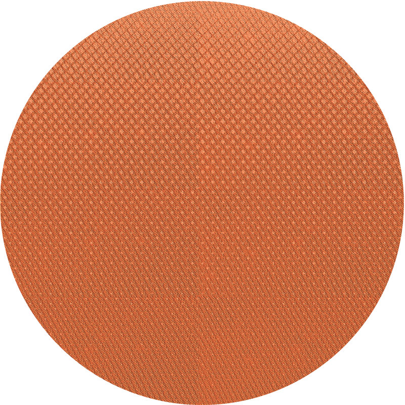 Tapis de la zone orange laine, Rond 3 pi