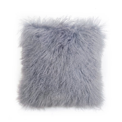 Fibre by Auskin Longwool Tibetan Lamb Cushion Square 20" L Luxury Sheepskin Pillow