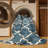 Machine Washable Trellis Gray Area Rug-917482246