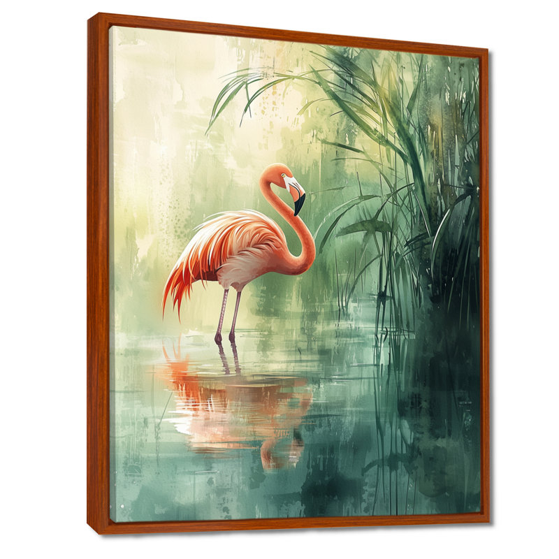 Clemencia - Animals Canvas Art Print, H 40 po x l 30 po, Impression encadrée flottante, Brun