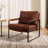 Eisenman 27.09'' W Leather Upholstered Accent Armchair-162999971