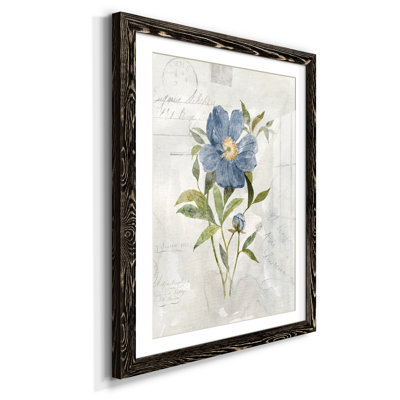 " Blue Linen Peony " Painting Print