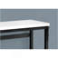 Computer Desk, Home Office, Standing, Adjustable, 48"L, Work, Laptop, White Laminate, Black Metal, Contemporary, Modern-1214519179